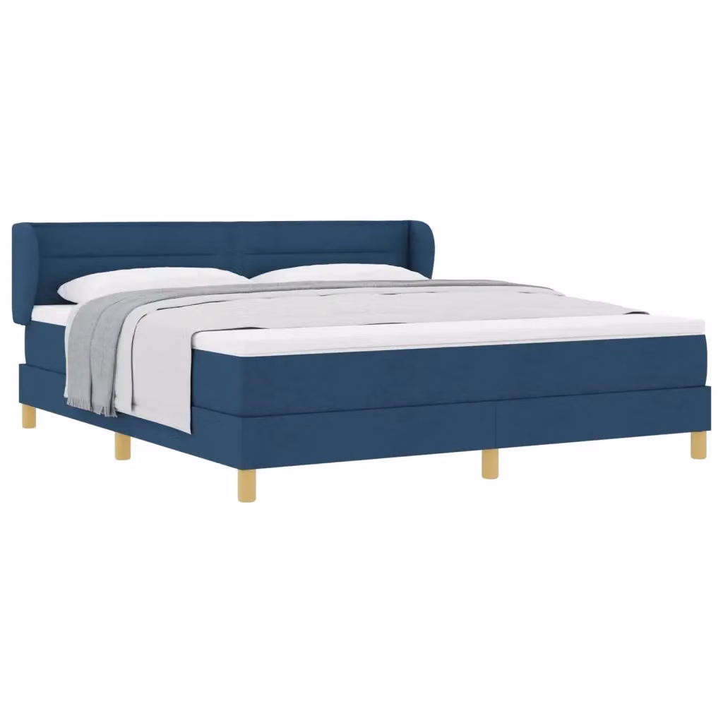 Letto a molle con materasso vidaXL Blu L 180 x P 200 cm – 2