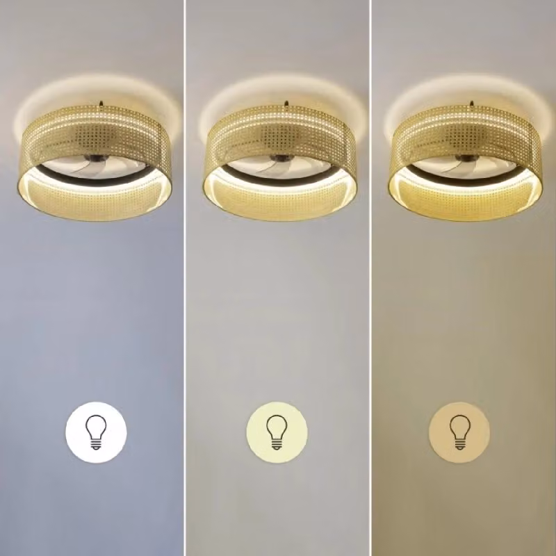 Lampada LED Cecotec EnergySilence LampAero 600 Beige con design in rattan, telecomando e timer – 2