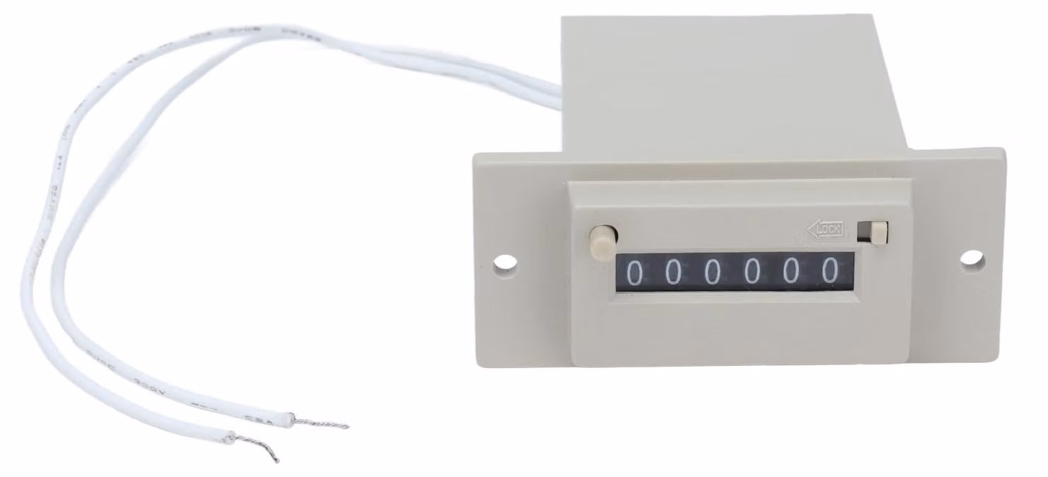 Contatore elettromagnetico 0-999999 Contatore di impulsi industriale a 6 cifre per macchine AC220V