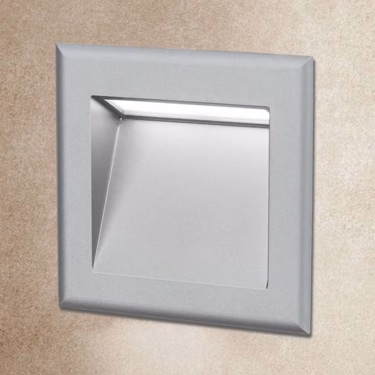 ORION Applique a LED da incasso Stairs p. le scale, Alluminio / Grigio / Zincato, Corridoio, Alluminio, Moderno