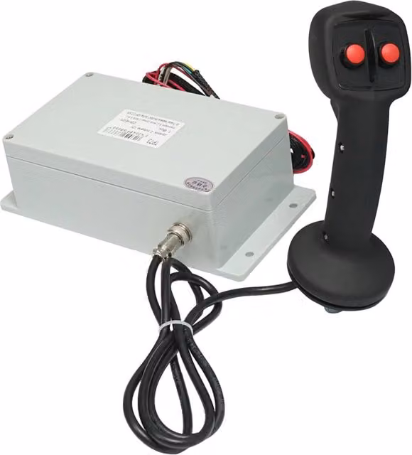 Joystick elettrico a 2 pulsanti con modulo di controllo 12V nero Senza Marca – 1