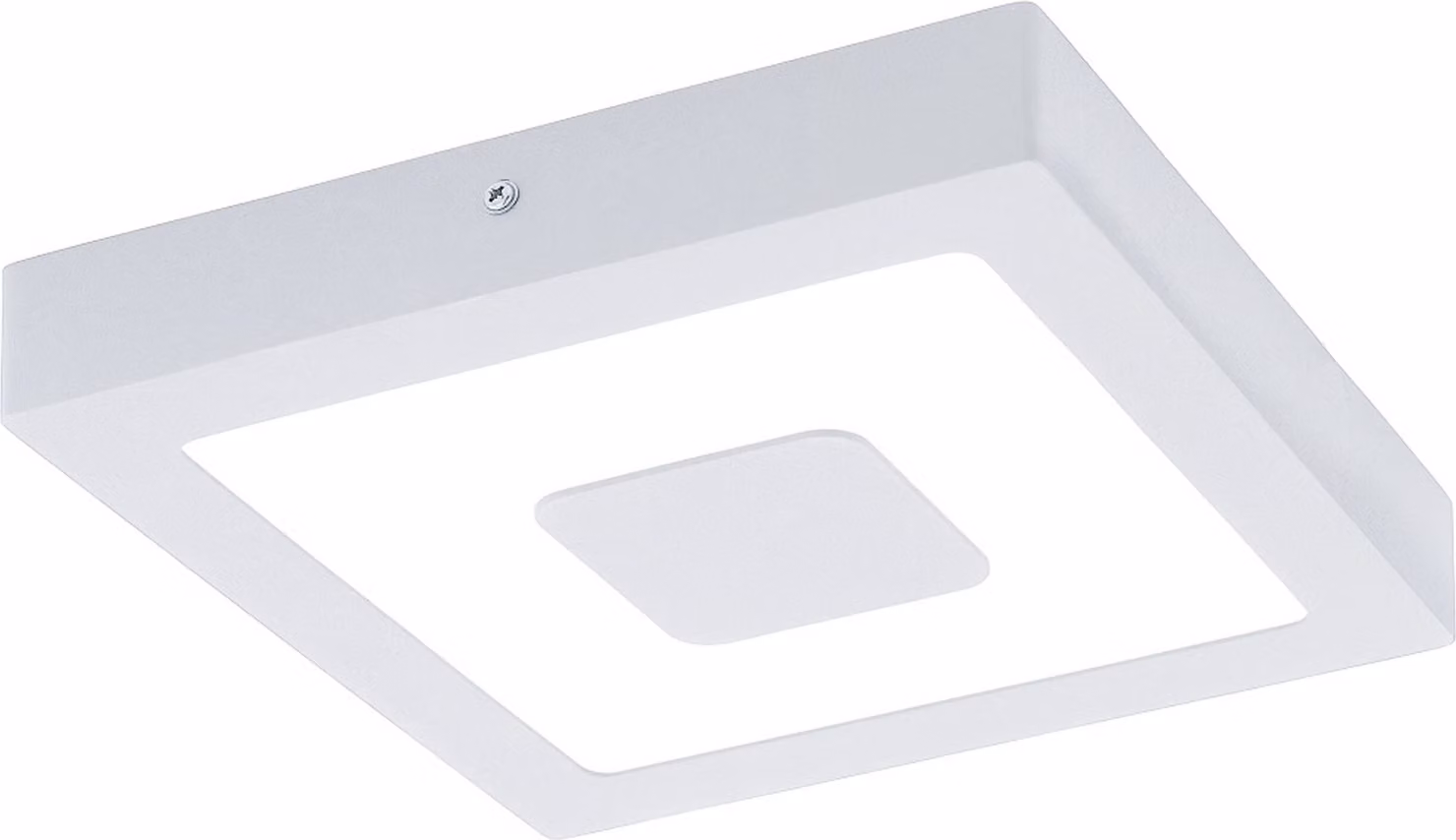 EGLO LED soffitto esterno Iphias, apparecchio per esterni a 1 luce per parete e soffitto, bianco, 96488