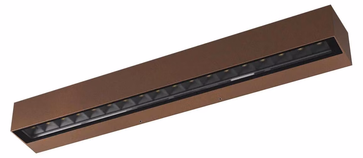 Redo Outdoor AROOS – diametro 55,4 cm, altezza 6 cm, 21 W – colore marrone ruggine, 3000K