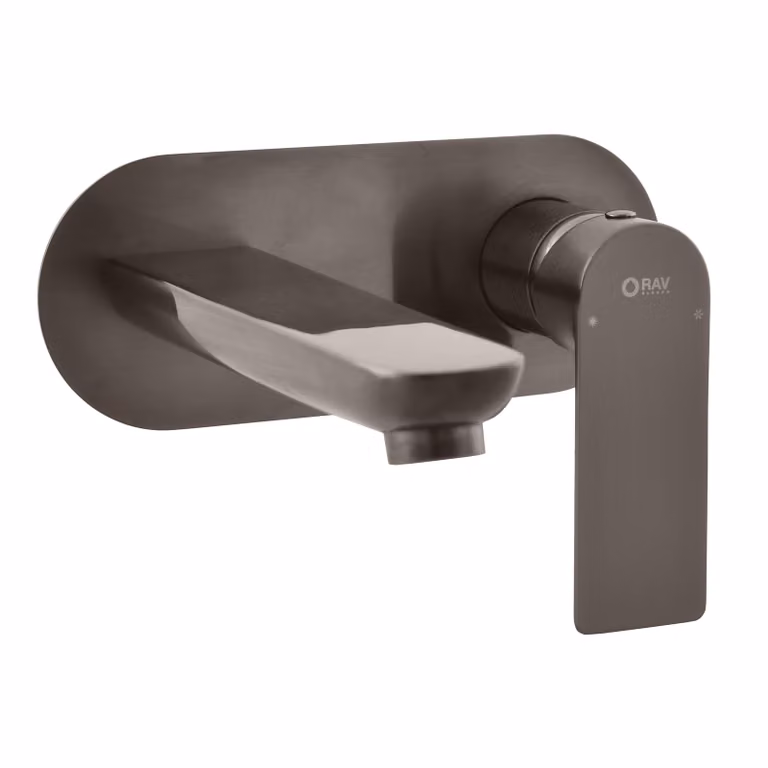 Slezák-RAV Miscelatore da incasso per lavabo NIL - grigio metallo, Colore: GRIGIO METALLO - spazzolato opaco
