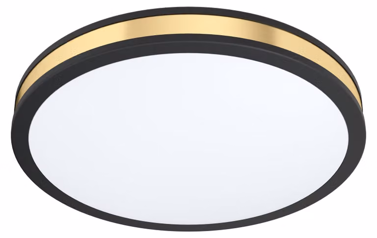 Plafoniera Moderna Pescaito Acciaio Nero Luce Led Integrato 19,5W