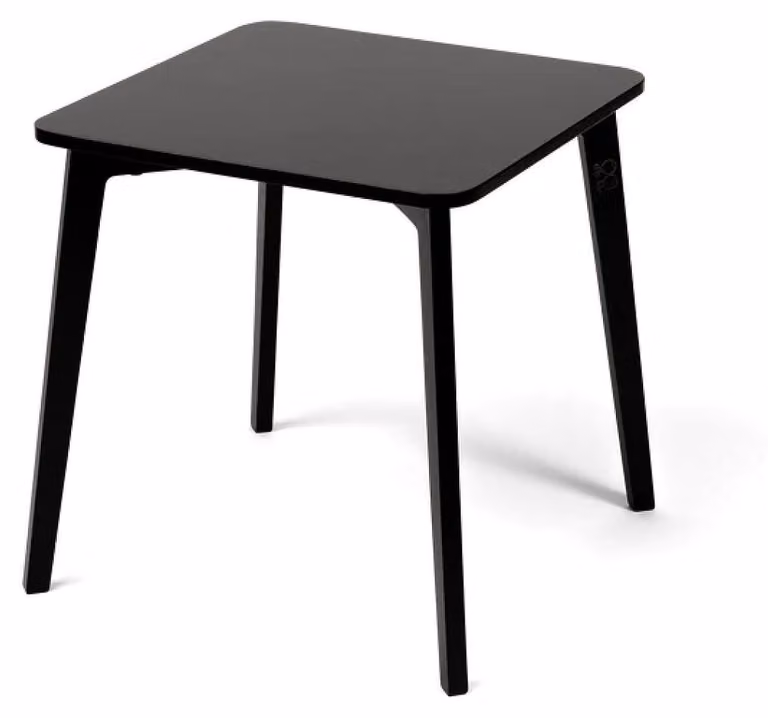 Ette tete, tavolino per bambini modello Tulla, colore nero, gambe lunghe