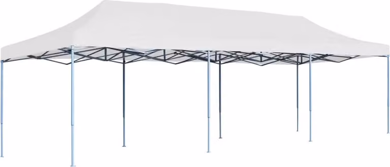 Maison Exclusive - Tenda da festa pop-up pieghevole 3 x 9 m bianca