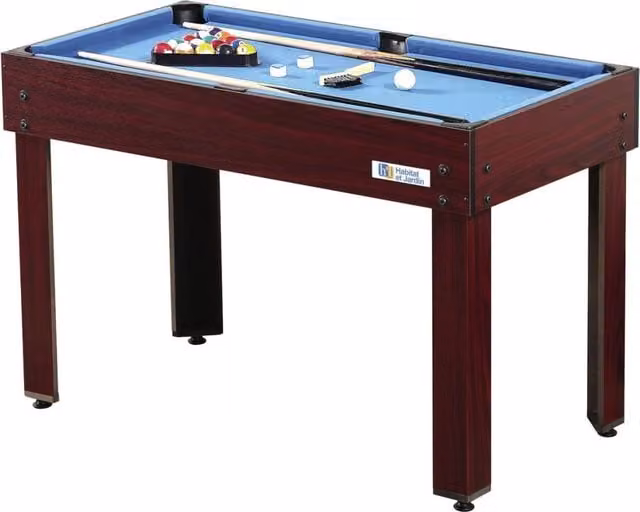 Tavolo da gioco 9 in 1 moderno in legno e MDF marrone L/P/H: 112 x 58 x 79 cm