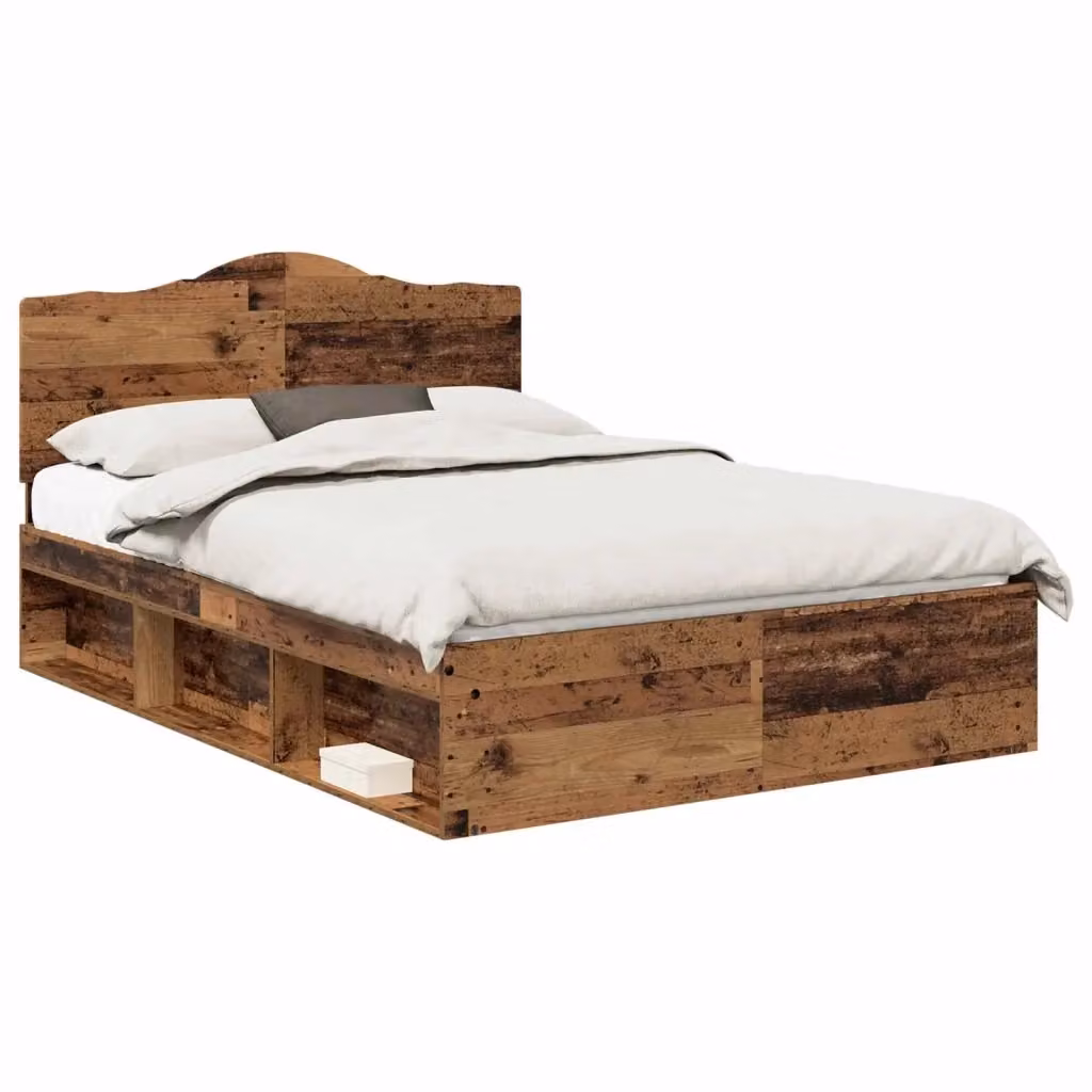Struttura letto in pino massello vidaXL colore marrone L: 140 cm, P: 190 cm – 2