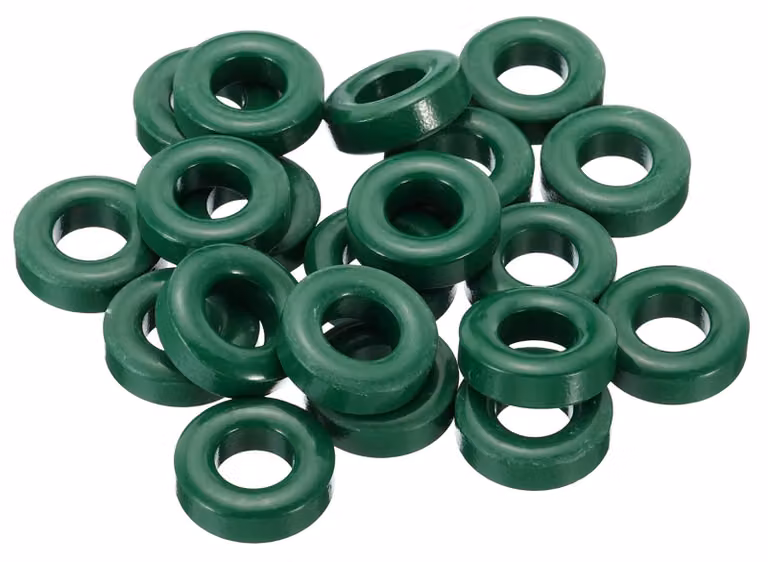 Nuclei toroidali in ferrite, 20 pezzi, dimensioni 20x10x7 mm, colore verde, per filtri EMI/RFI
