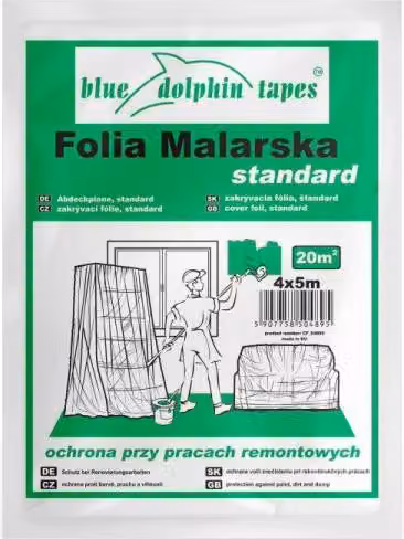 Film di copertura in LDPE, trasparente, 4 my, 4 x 5 m