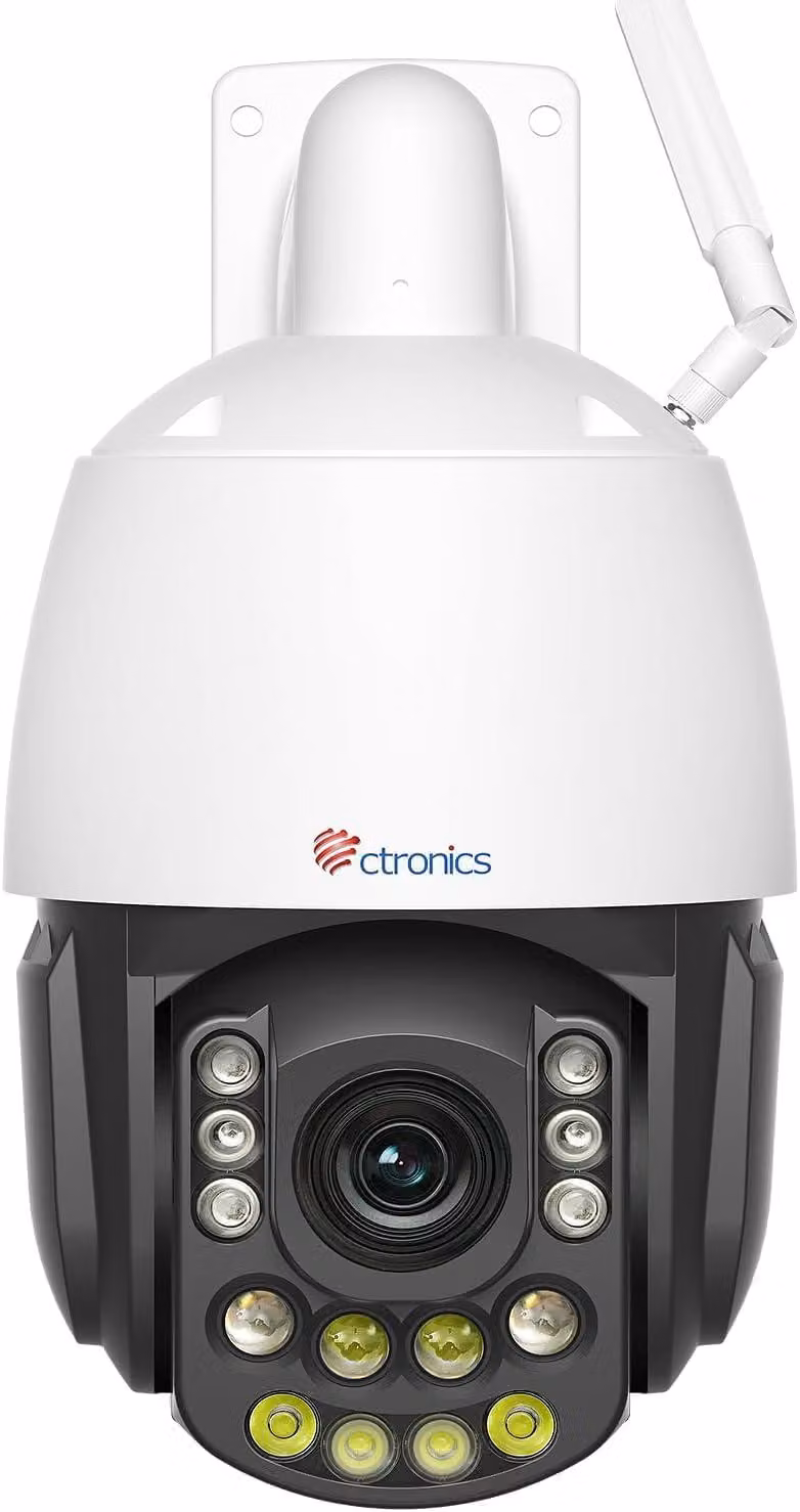 Telecamera di sorveglianza esterna, 5MP, zoom ottico 30x, risoluzione HD, corpo in metallo, visione notturna a colori