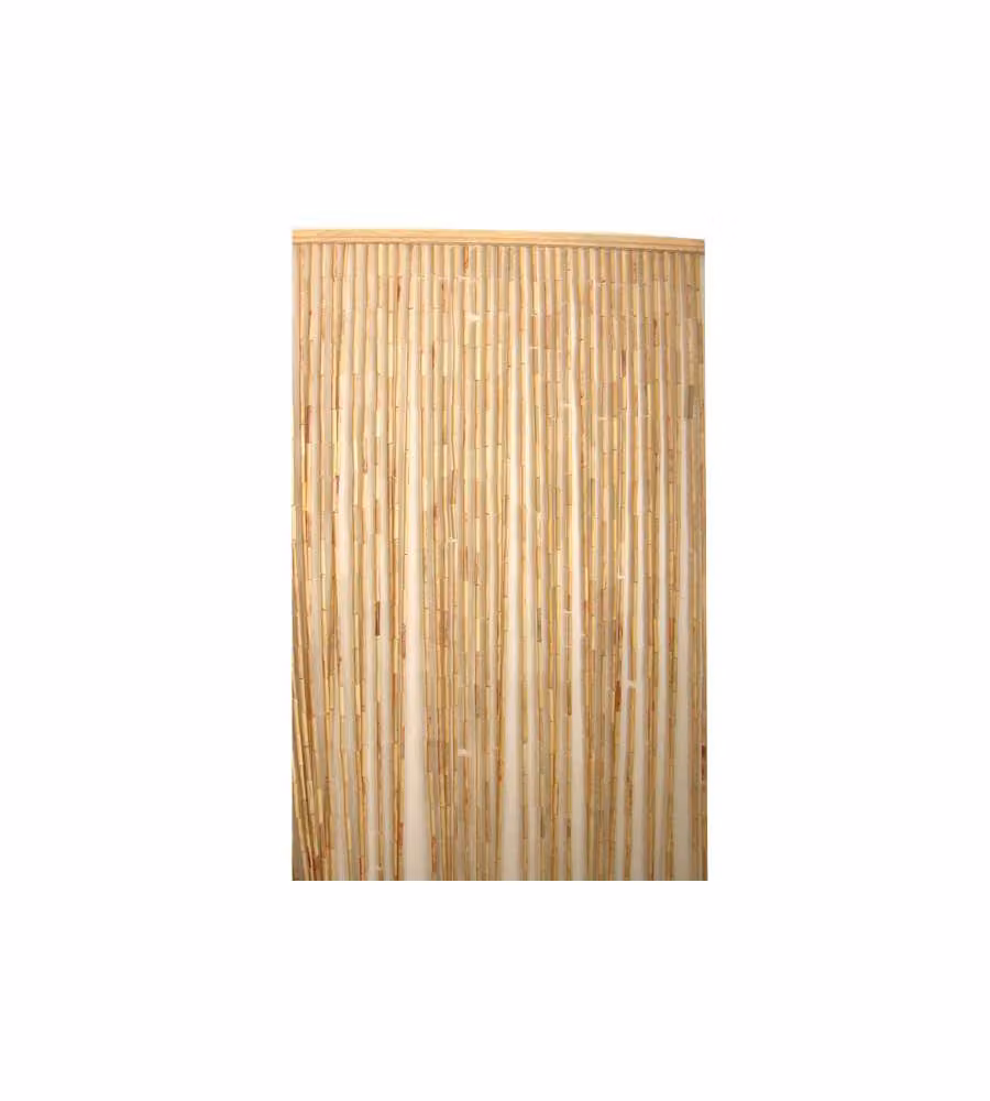 Tenda in Bamboo 120x240 cm con Supporto in Legno - Frangivista Avvolgibile da Esterno per Sole e Privacy