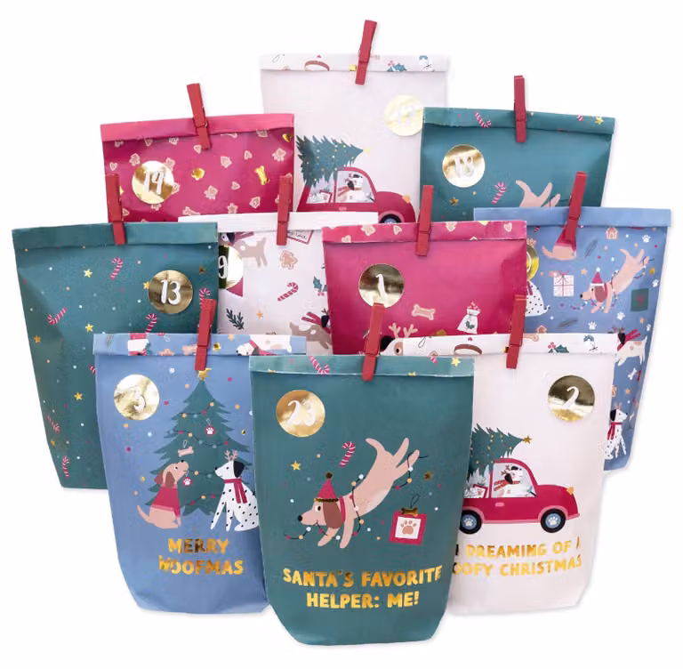Sacchetti per cani stampati, 0,26 kg, 19,5 x 22,7 x 2,1 cm