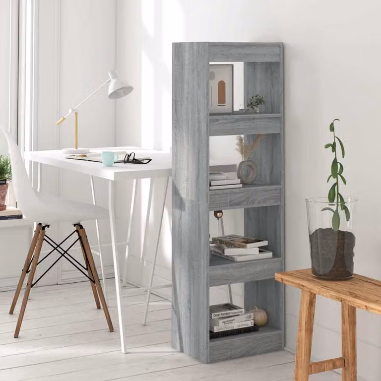 Libreria/Divisorio vidaXL Grigio Sonoma L 40 cm, P 30 cm, H 135 cm