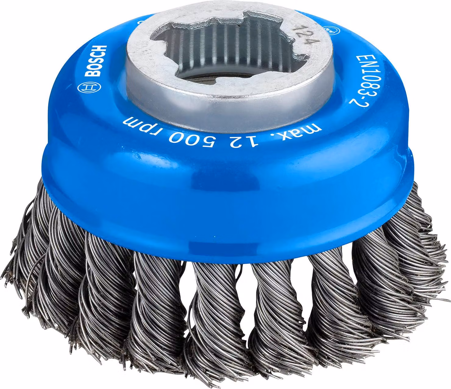 PRO Spazzola a tazza X-Lock pesante in metallo, 75 x 0,5 mm