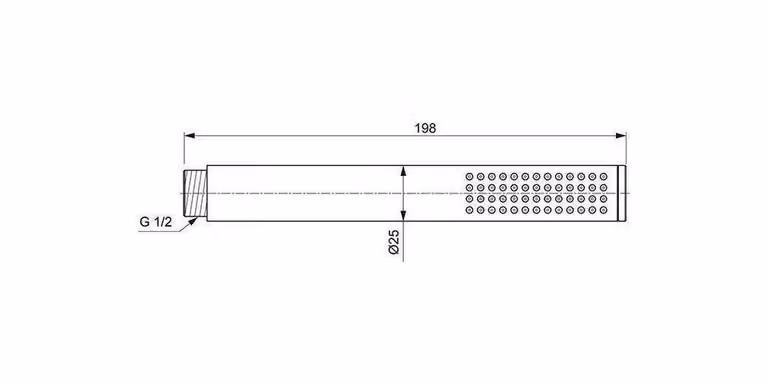 Ideal Standard doccetta a bastone Idealrain Atelier BC774AA cromo