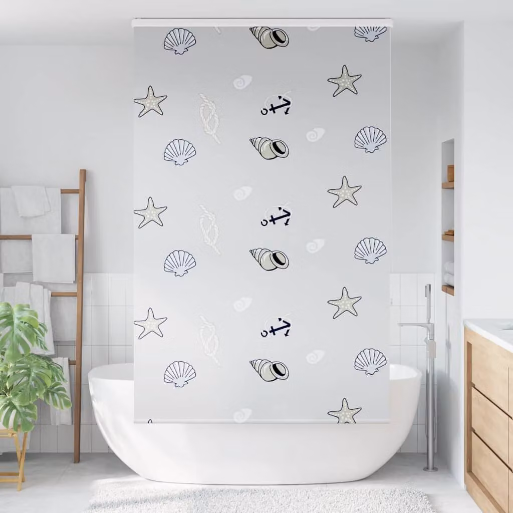 vidaXL Tenda a Rullo Doccia con Cassonetto 130x240cm Larghezza Tessuto