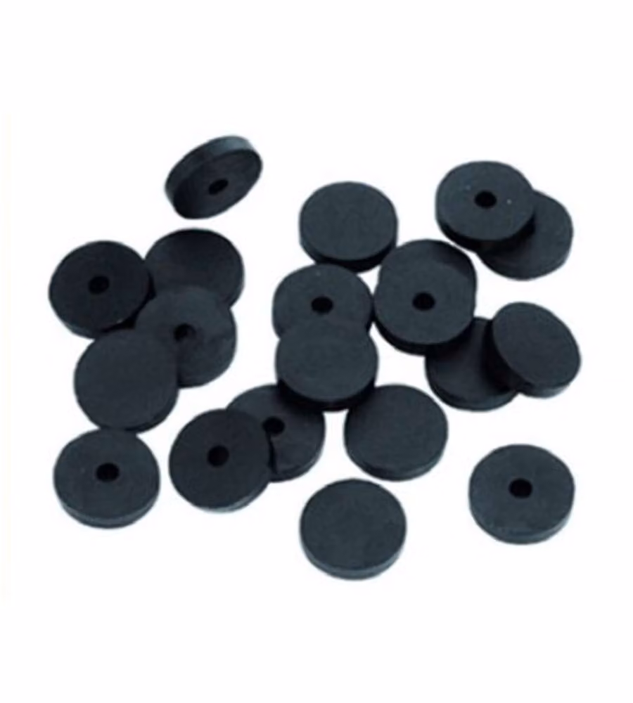Set di 10 guarnizioni idrauliche in neoprene nero per rubinetti Idro Bric, misure assortite 3/8" e 1/2" – 2