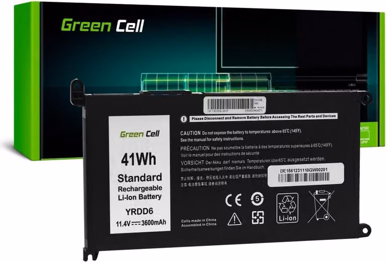 Batteria Green Cell YRDD6, 1VX1H per Dell Vostro 5490, 5590, 5481, Inspiron 5481, 5482