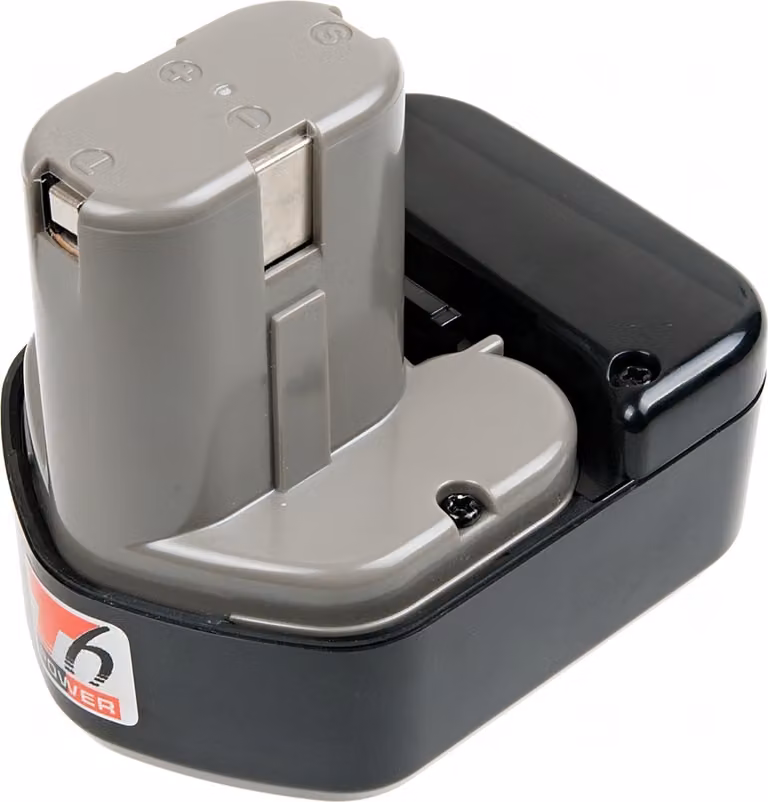 Batteria T6 Power per Hitachi WH12DAF2, Ni-MH, 12 V, 2000 mAh (24 Wh), grigio