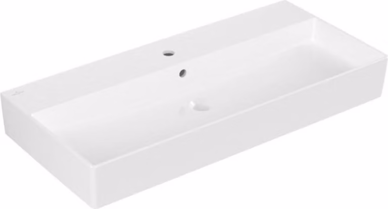 Villeroy & Boch Memento 2.0 lavabo mural, 1 trou pour robinet, avec trop-plein, non poncé, 1000x470mm, 4A22A501, 4A22A501
