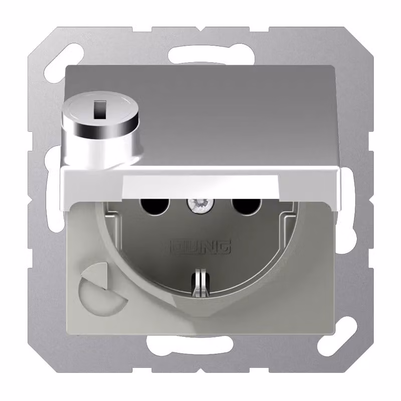 Jung A1520BFKLSLAL Presa SCHUKO® 16 A 250 V ~ alluminio
