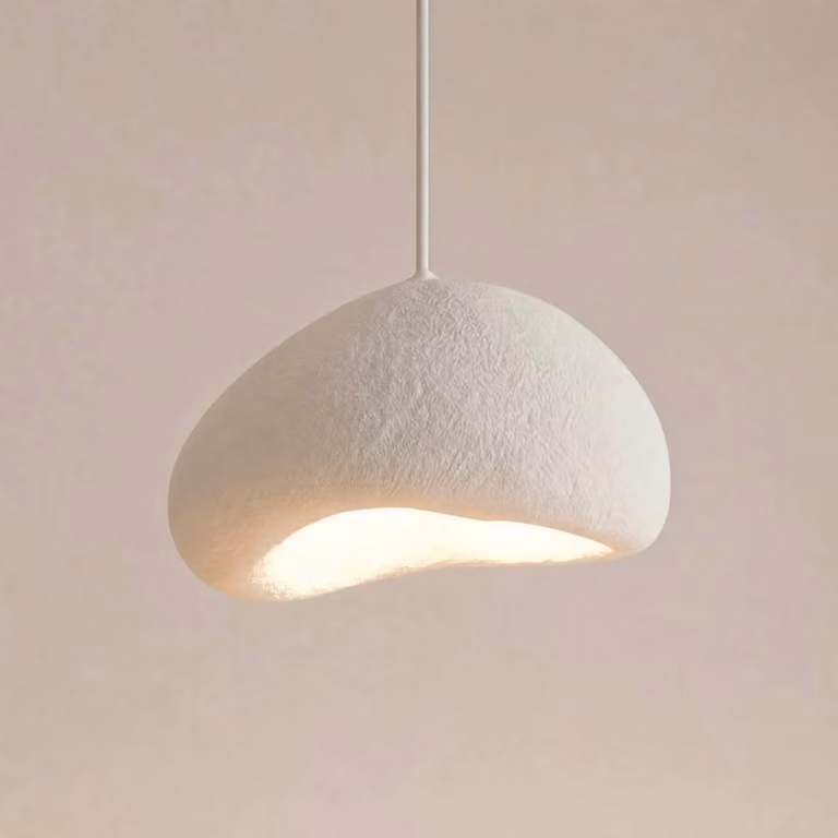 Lampada a sospensione Loval Opviq, dimmerabile, Bianco / Opale, Soggiorno / Sala da pranzo, Plastica, Moderno, Lampada a sospensione