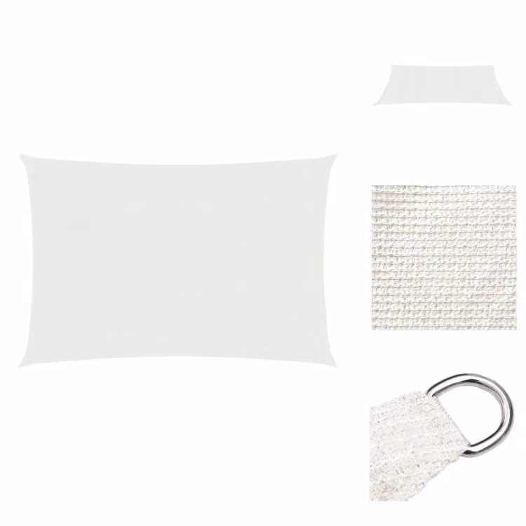 vidaXL Tenda da sole 160 g/m² bianco 2x3,5 m HDPE - Ombrelloni e tende da sole