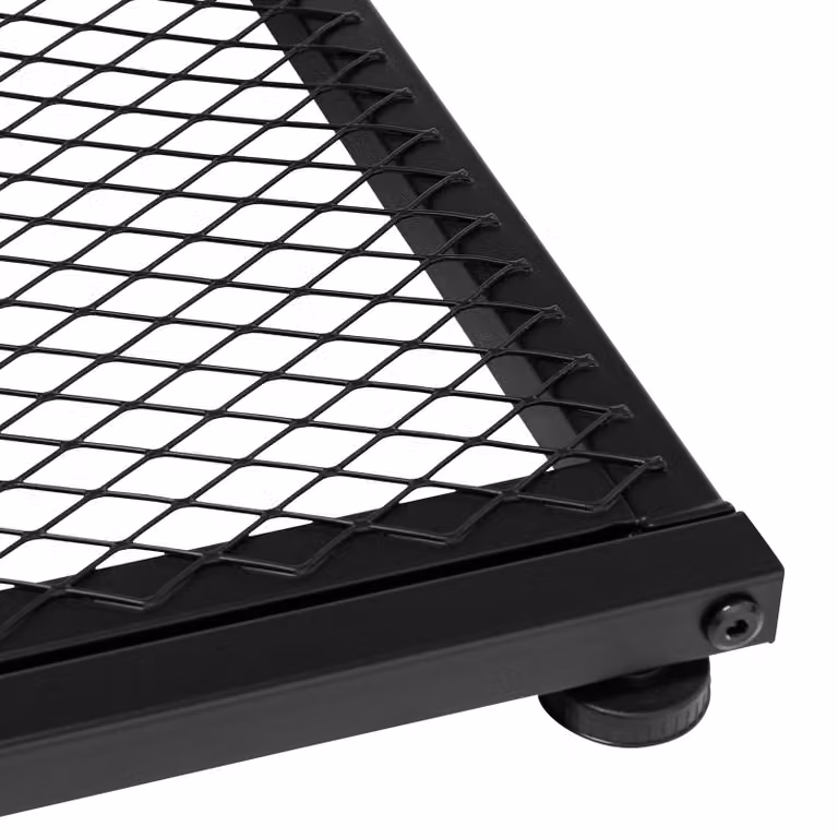 Tavolino rettangolare TecTake GmbH in stile industriale con finitura opaca, marrone e nero, L/P/H: 48 x 35 x 66 cm