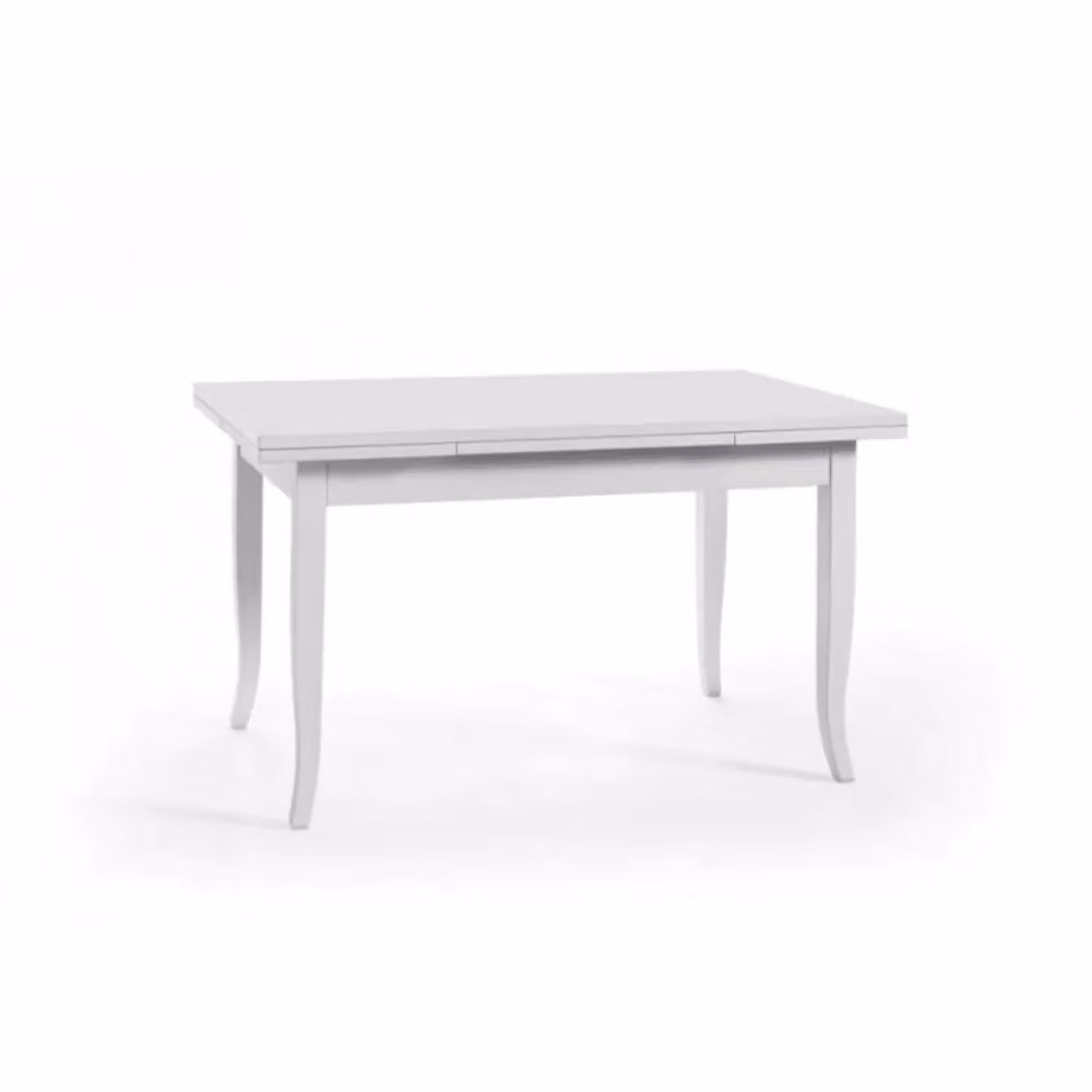 Tavolo rettangolare allungabile in legno bianco Mobili 2G L: 180 cm, P: 90 cm, H: 75 cm – 2
