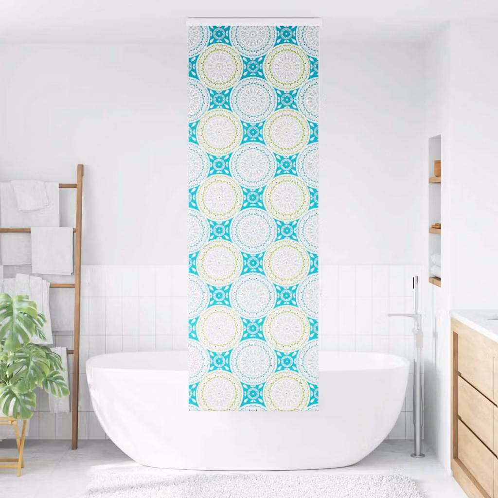 vidaXL Tenda a Rullo per Doccia Cassonetto 60x240 cm Larghezza Tessuto