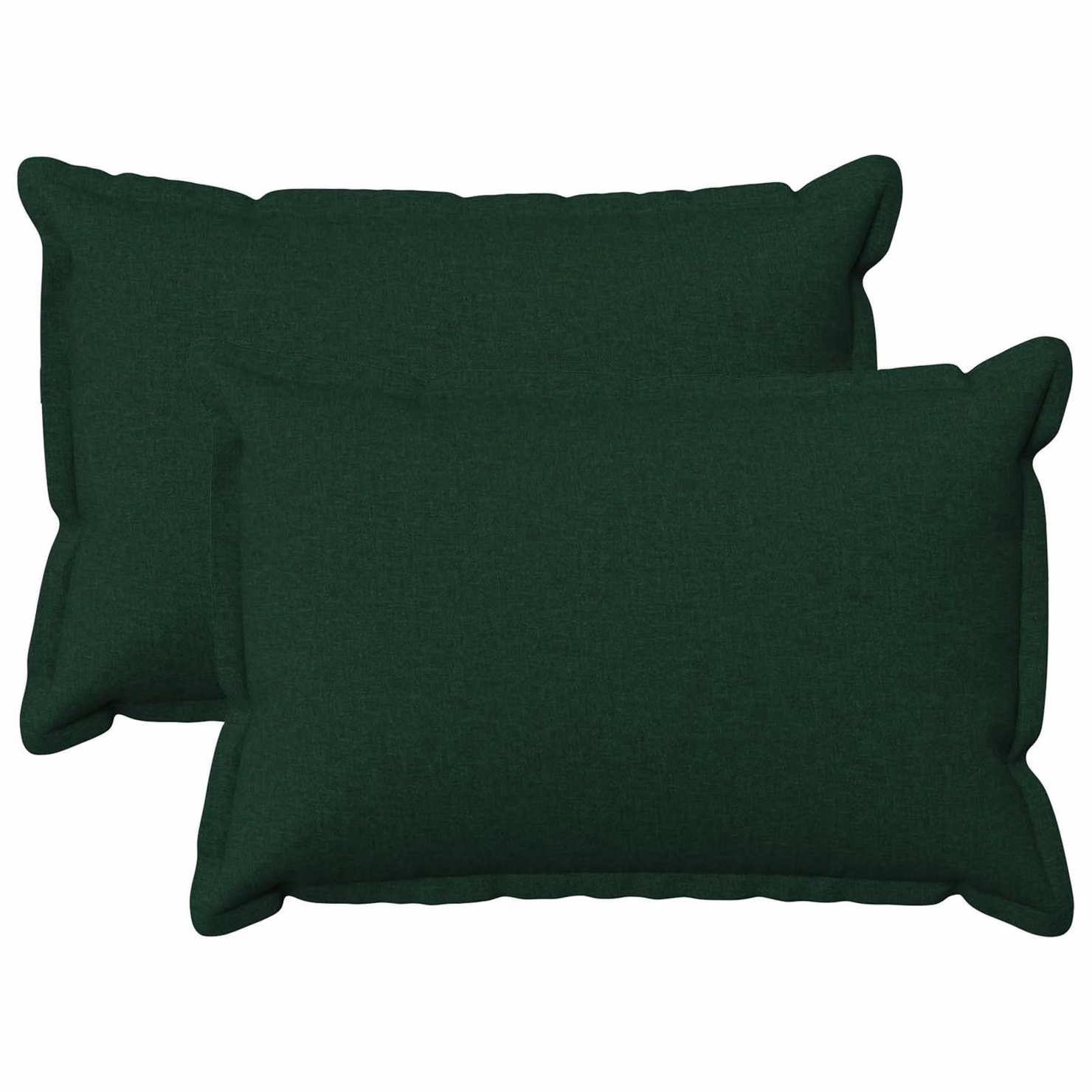 Set di 2 cuscini vidaXL HOUTEN verdi, forma rettangolare con rivestimento lavabile e rimovibile