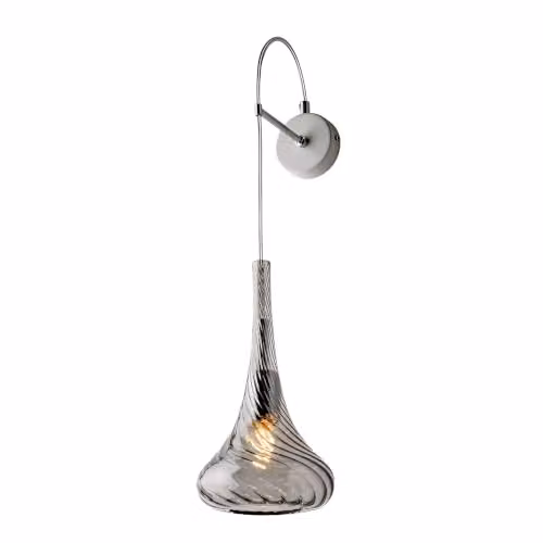 Bonetti Illumina Applique Contemporanea Nemesi Grigio Fumè 1 Luce E14
