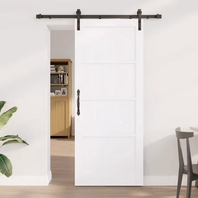 Porta scorrevole moderna vidaXL in legno bianco L: 83 cm, H: 202 cm