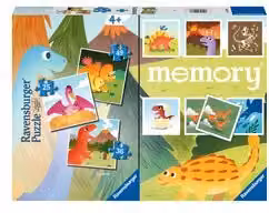 Multipack di Puzzle e Memory a tema Dinosauri Ravensburger per bambini dai 4 anni in su, multicolore