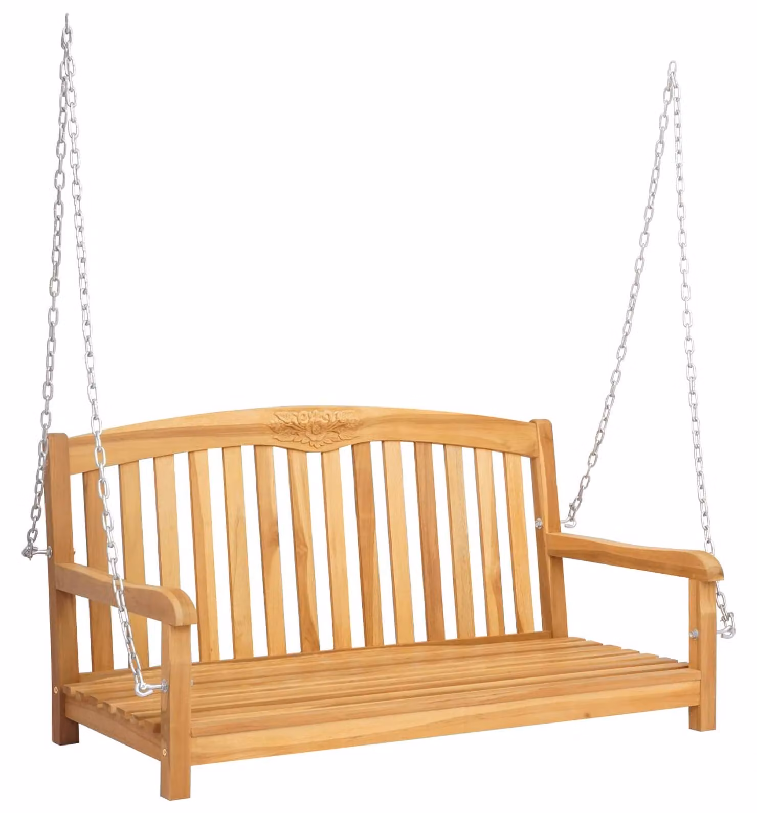 Panchina a Dondolo Naturale 114 x 61 x 61,5 cm