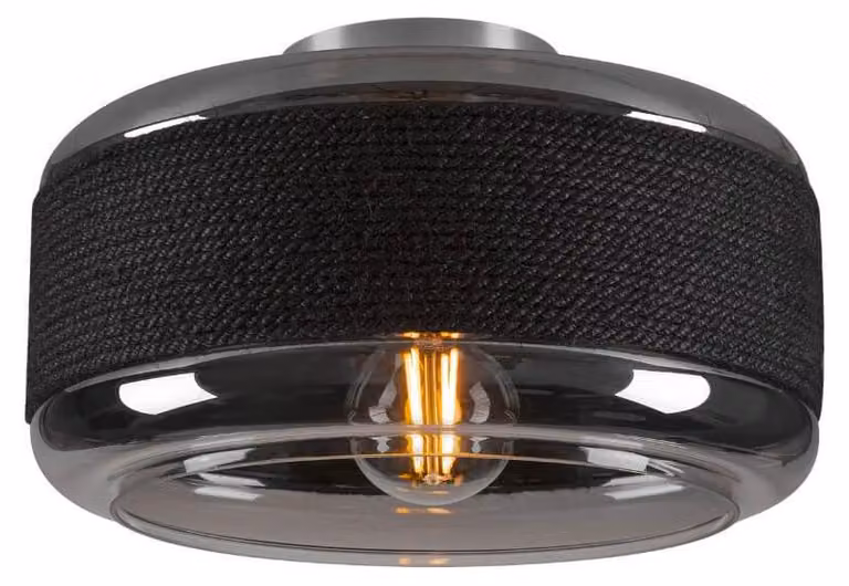 SLV 1007590 PANTILO ROPE 27, plafoniera a parete/soffitto, cilindrica, E27 argento