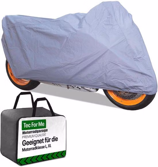 Copertura motore resistente alle intemperie, grigia, in poliestere, resistente al calore, grande