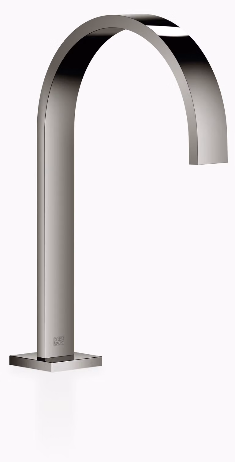 Dornbracht MEM Bec déverseur pour lavabos sans garniture d'écoulement, saillie 200mm, 13716782-19, 13716782-19