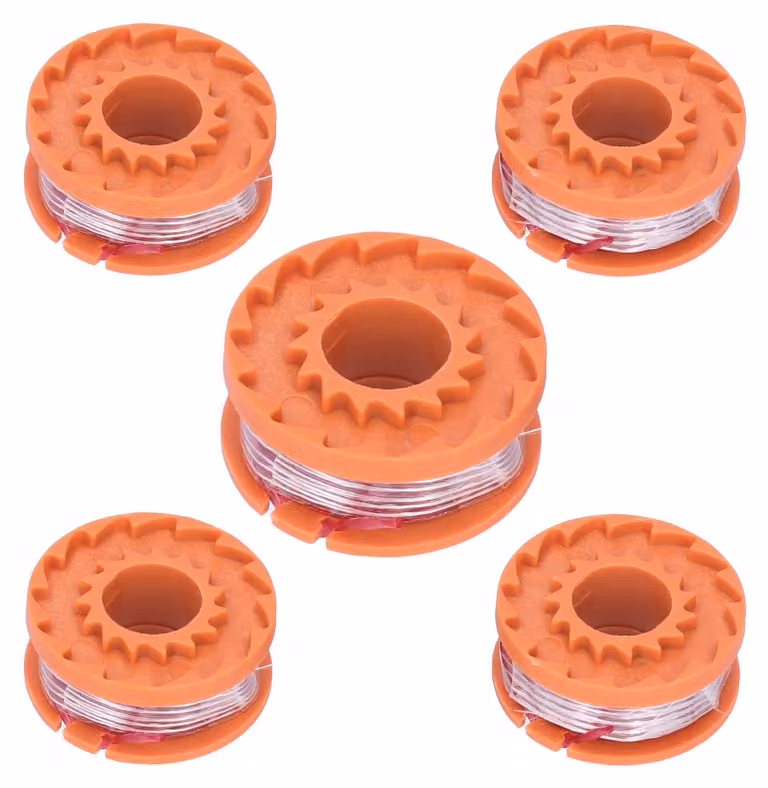Set da 5 bobine di ricambio per tosaerba, compatibili con WORX WG150E, WG151E, WG154E, WG155E, WG157E, WG160E e WG163E