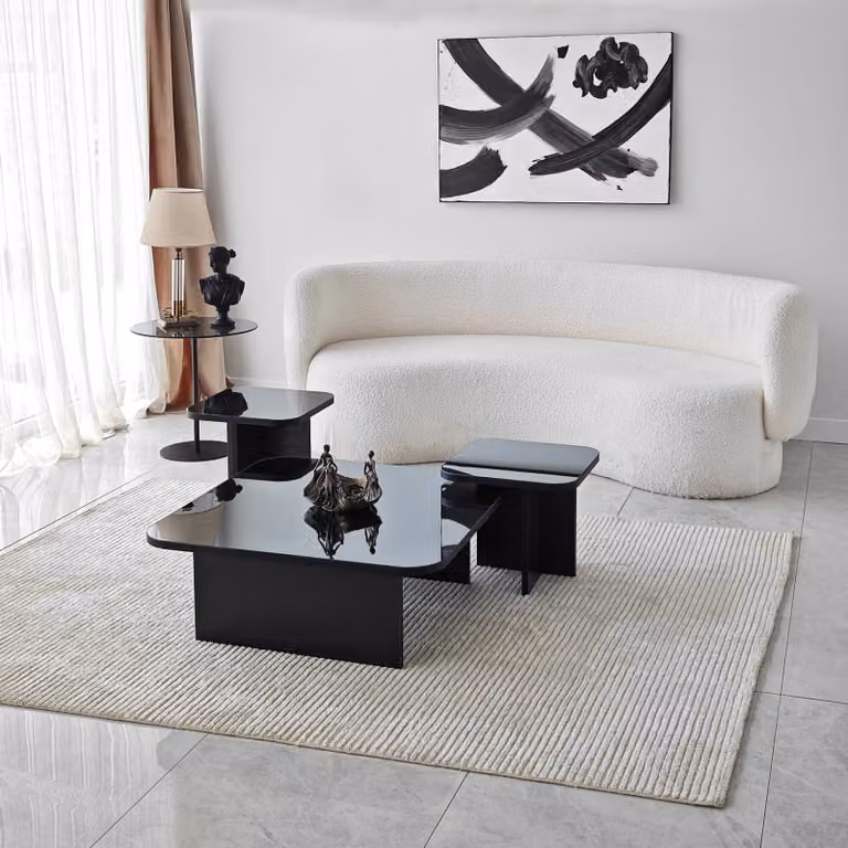Skye Decor, Jazz - Nero, Fumo, Tavolini, Nero, 80 x 30 x 80 cm