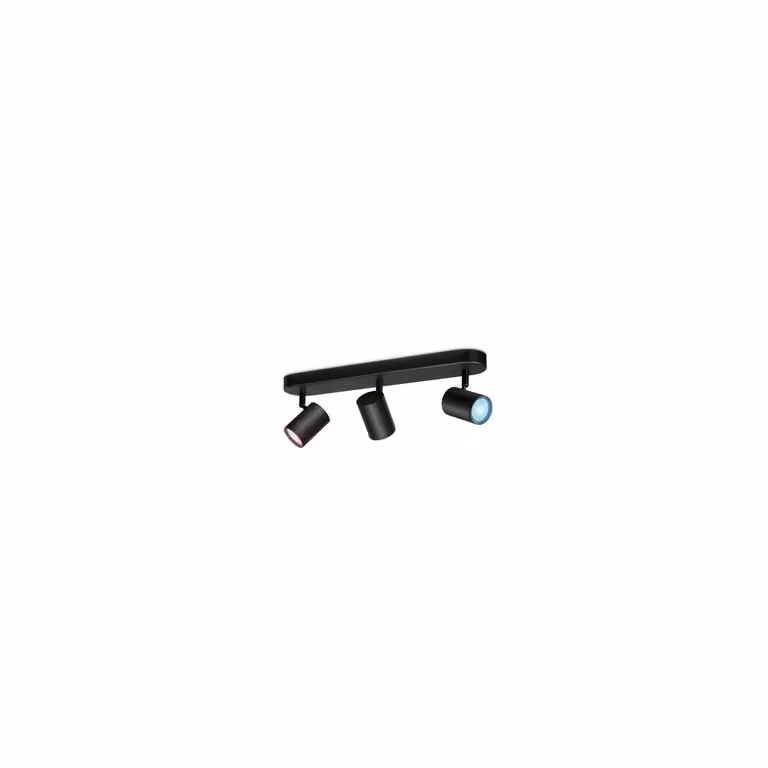 Plafoniera LED Dimmerabile RGB Smart WiFi - Bluetooth 4,9W Tre faretti WiZ Imageo Nero