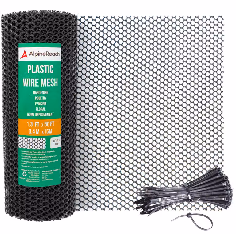 Rullo di recinzione in rete di plastica, dimensioni 0,4 m x 15 m, ideale per cani e giardini