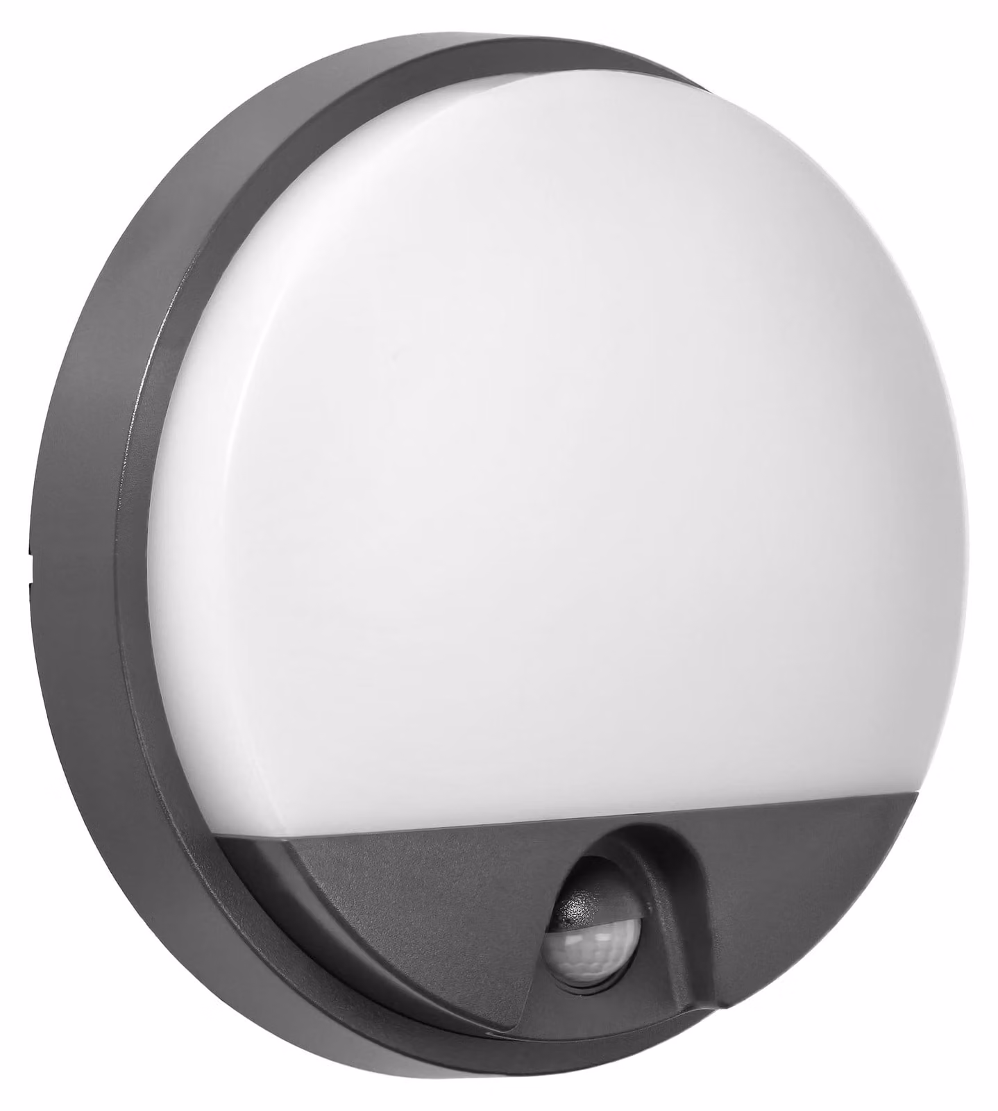 Lampada da parete con sensore di movimento, angolo di rilevamento 140°, luminosità 1100 lumen, potenza 15W, temperatura di colore 4000K, grado di protezione IP54, colore grigio