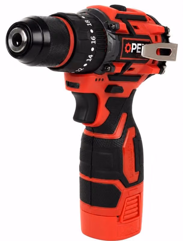 Opex Tools 28036: Trapano avvitatore a percussione, 16,8 V, 50 Nm, 2 batterie, custodia