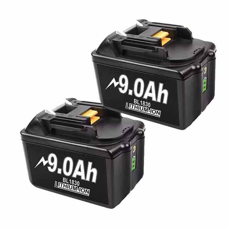 Batteria al litio di ricambio, alta capacità, energia potente, 2PC 9000mAH BL1830, 18V