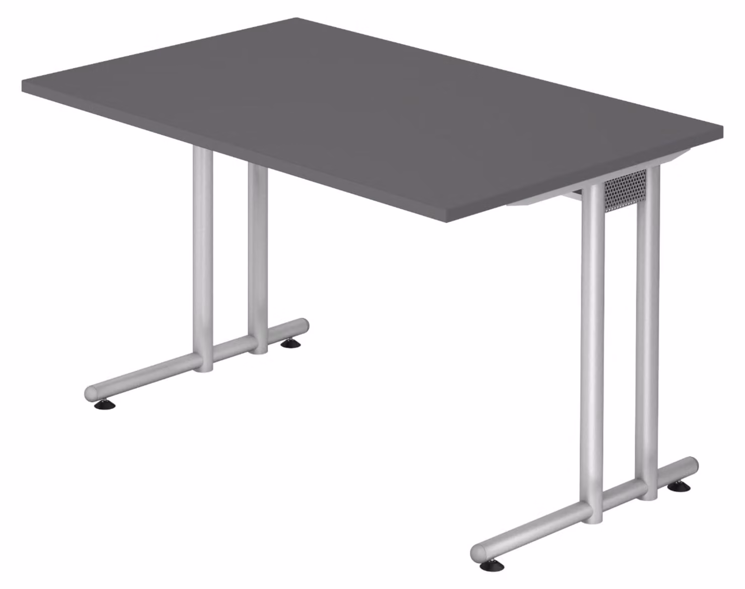 bümö Scrivania Serie-N - Dimensioni: 120 x 80 cm, Decorazione: grafite