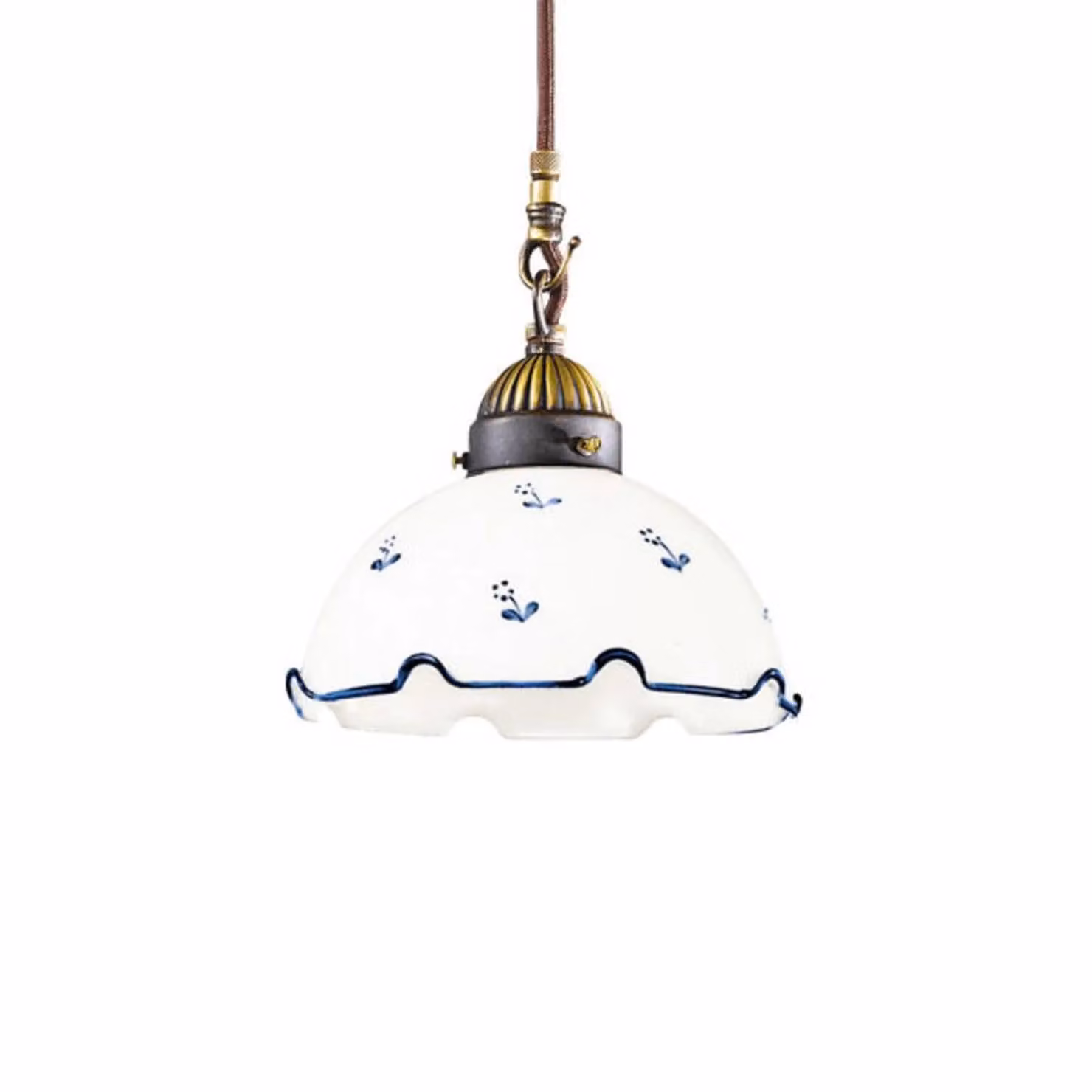 austrolux Lampada a sospensione in vetro Nonna Streublume, dimmerabile, Soggiorno / Sala da pranzo, Vetro, Campagna / Rustiche, Lampada a sospensione