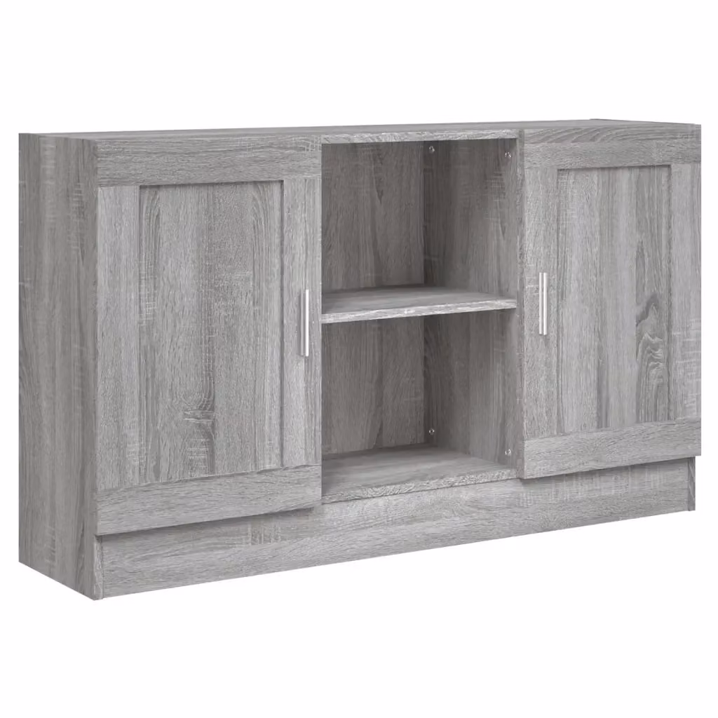 Credenza Buffet Armadio da Cucina Design Mania Grigio L: 120 cm, P: 30,5 cm, H: 70 cm in Legno Multistrato – 2